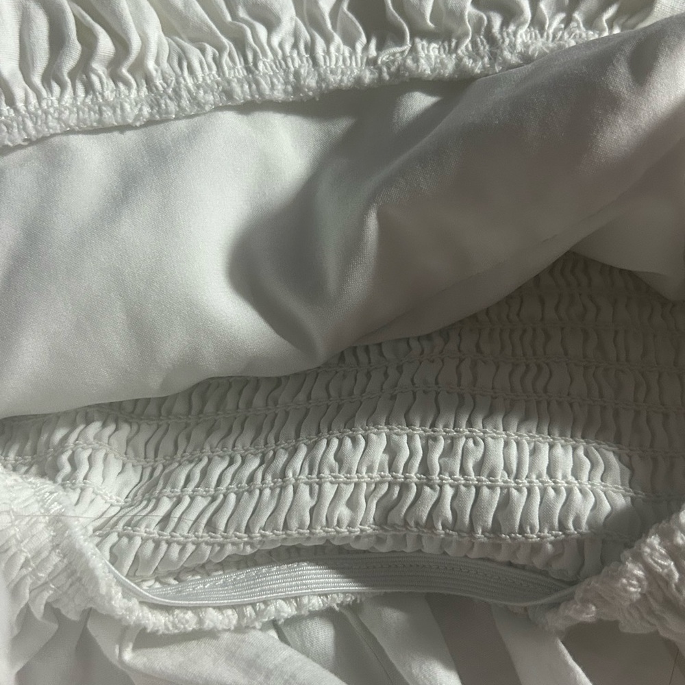 Express White Ruffle Blouse - Picture 3 of 4
